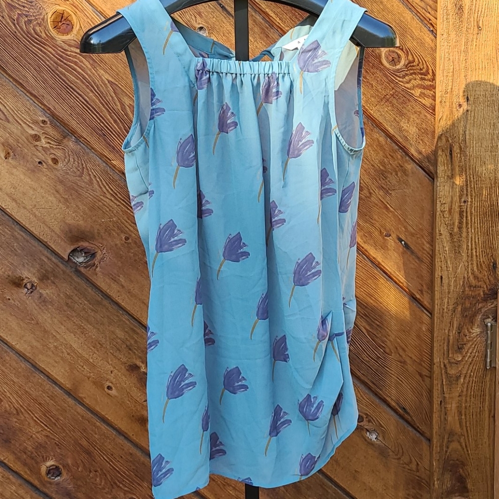 CAbi 243 Blue Tulip Print 984